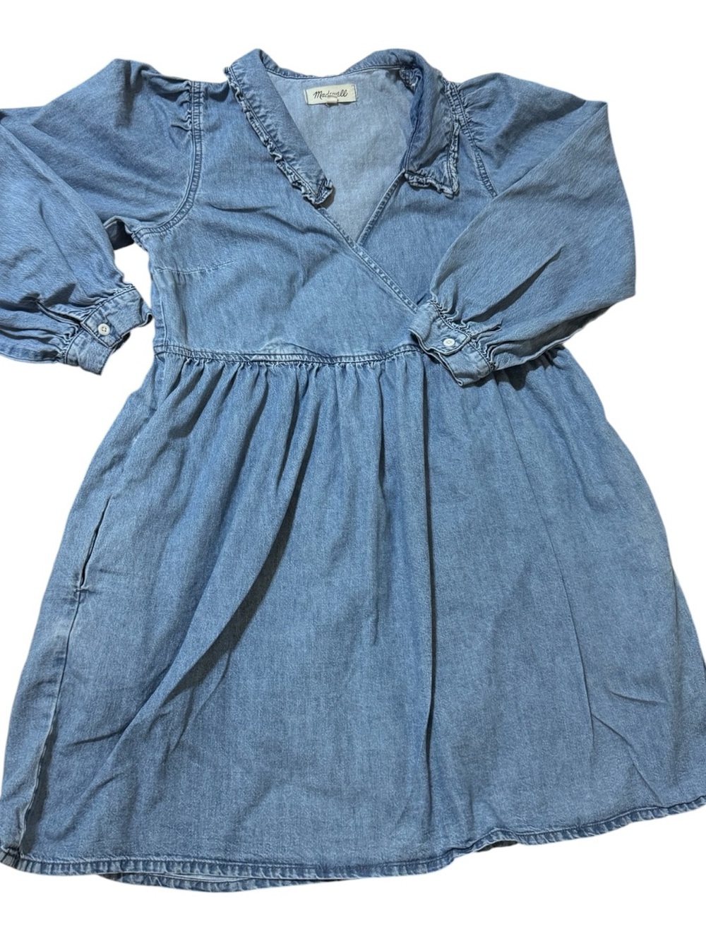 Madewell Light Blue Denim Mini Dress